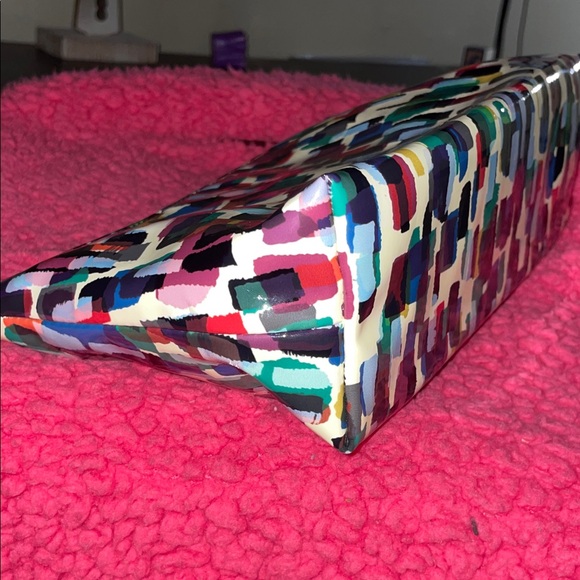 Kate Spade Colorful Pattern Makeup Pouch 9W x 5”H